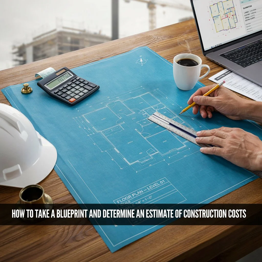 How to Take a Blueprint and Determine an Estimate of Construction Costs